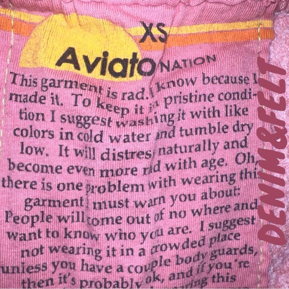 AVIATOR NATION Women’s Pink Lighting Bolt High Waisted Sweatpants | PRELOVED!!🩷 - Picture 10 of 10